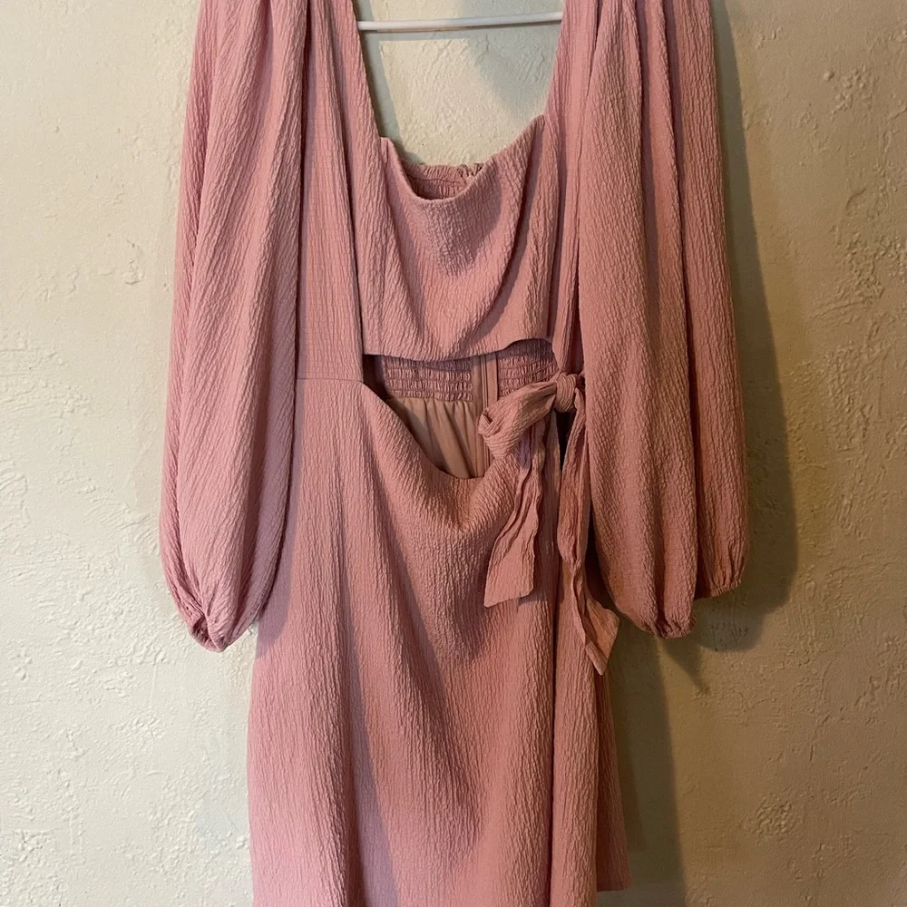 ASTR Cut Out Wrap Dress With Slit - Picture 2 of 8